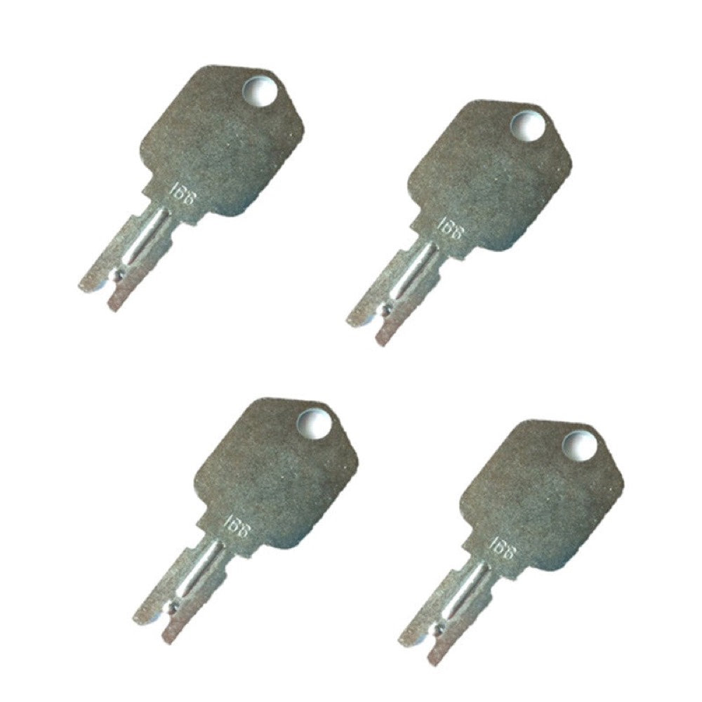4 Pcs Forklift Ignition Key fits Clark Crown Gradall Gehl Hyster Komatsu Yale #166